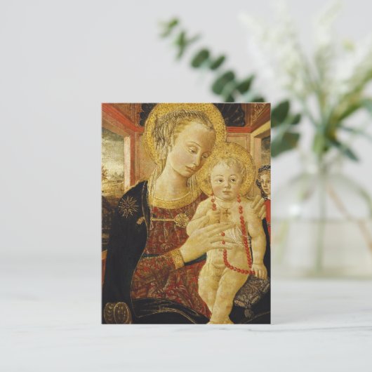 Maagd en kind 2 briefkaart (Staand voorkant)