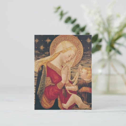 Maagd en kind 2 briefkaart (Staand voorkant)