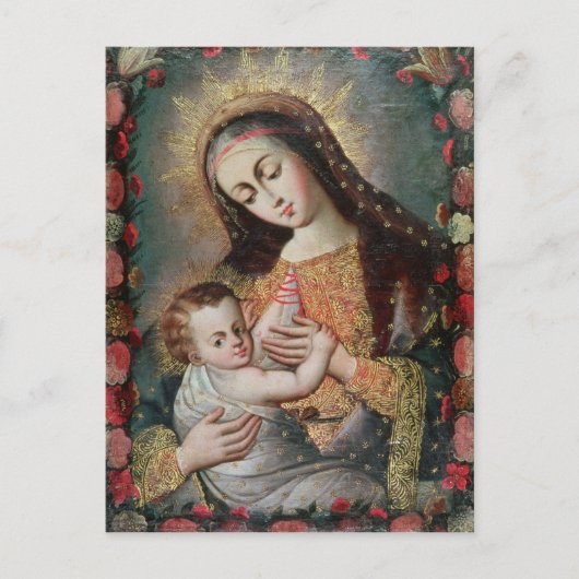 Maagd en kind 2 briefkaart (Voorkant)