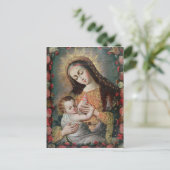 Maagd en kind 2 briefkaart (Staand voorkant)