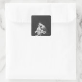 Maagd en Kind 3 Vierkante Sticker (Tas)