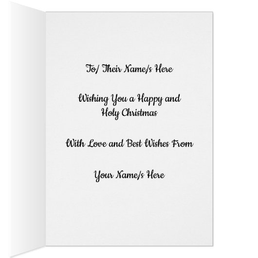 Maagd en Kind Alice Havers ViArt Kerst Kaart (Binnen (Rechts))