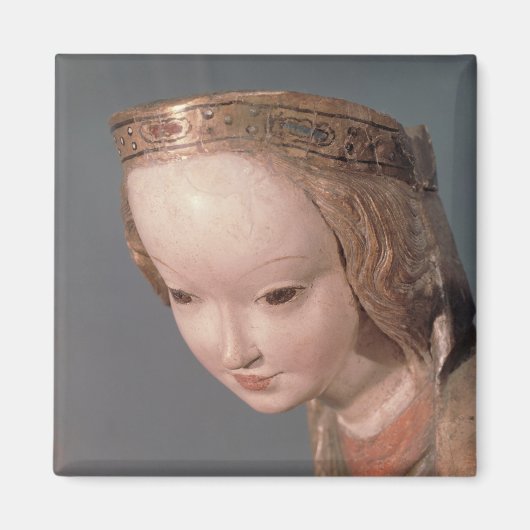 Maagd en kind, details van het hoofd van de Maagd Magneet (Voorkant)