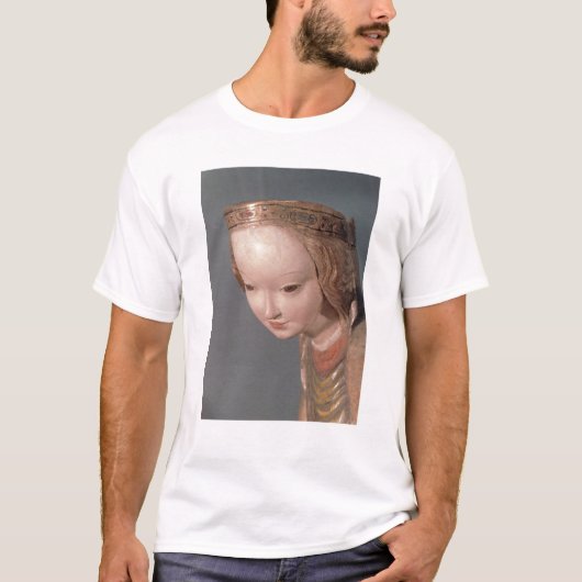 Maagd en kind, details van het hoofd van de Maagd T-shirt (Voorkant)