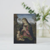 Maagd en kind door Pinturicchio Briefkaart (Staand voorkant)