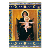 Maagd en Kind door W. Bouguereau Kerstmis Kaart (Voorkant)
