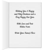 Maagd en Kind door W. Bouguereau Kerstmis Kaart (Binnen (Rechts))