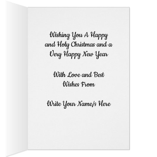 Maagd en Kind door W. Bouguereau Kerstmis Kaart (Binnen (Rechts))