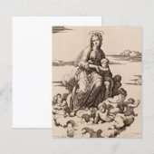 Maagd en Kind in de Wolken (Voorkant / Achterkant)