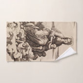 Maagd en Kind in de Wolken Bad Handdoek (Handdoek)