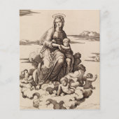 Maagd en kind in de wolken flyer (Voorkant)