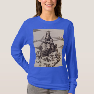 Maagd en Kind in de Wolken T-shirt