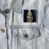 Maagd en kind in Majestd, uit Forez Vierkante Button 5,1 Cm (In situ)