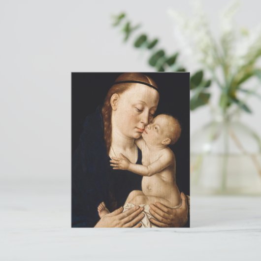Maagd en Kind - kerst Feestdagenkaart (Staand voorkant)