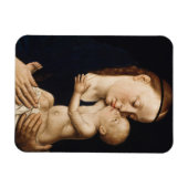 Maagd en kind - kerstfeestdag magneet (Horizontaal)