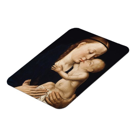 Maagd en kind - kerstfeestdag magneet (Linkerzijde)