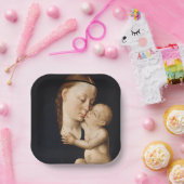 Maagd en kind - kerstfeestdag papieren bordje (Feest)