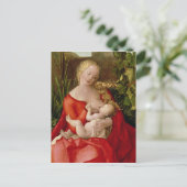 Maagd en kind 'Madonna met de Iris', 1508 Briefkaart (Staand voorkant)