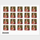 Maagd en kind 'Madonna met de Iris', 1508 Vierkante Sticker (Vel)