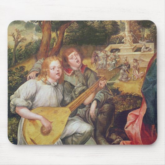 Maagd en kind met Angels Muismat (Voorkant)