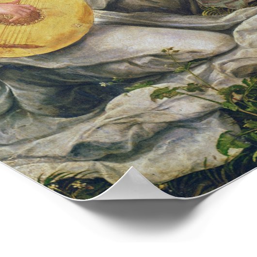 Maagd en kind met Angels Poster (Hoek)