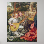 Maagd en kind met Angels Poster (Voorkant)