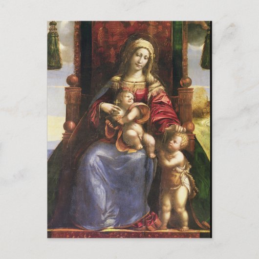 Maagd en kind met de baby Sint-John Briefkaart (Voorkant)