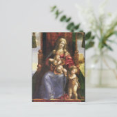 Maagd en kind met de baby Sint-John Briefkaart (Staand voorkant)