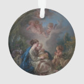 Maagd en kind met de heilige John de Baptist Ornament (achterkant)