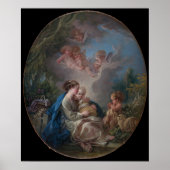 Maagd en kind met de heilige John de Baptist Poster (Voorkant)