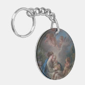 Maagd en kind met de heilige John de Baptist Sleutelhanger (Voorkant Links)