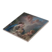 Maagd en kind met de heilige John de Baptist Tegeltje (Zijkant)