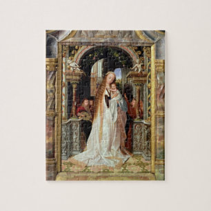 Maagd en Kind met Drie Angels, centraal paneel Legpuzzel