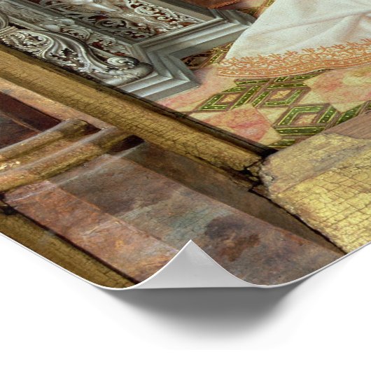 Maagd en Kind met Drie Angels, centraal paneel Poster (Hoek)