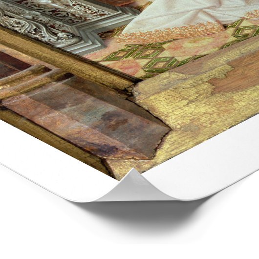 Maagd en Kind met Drie Angels, centraal paneel Poster (Hoek)