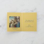 Maagd en kind met een engel - Botticelli Holida Kaart (Binnen)