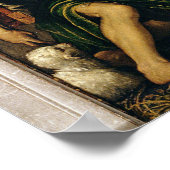 Maagd en kind met engel-musici en heiligen poster (Hoek)