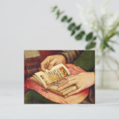 Maagd en kind met heiligen briefkaart (Staand voorkant)