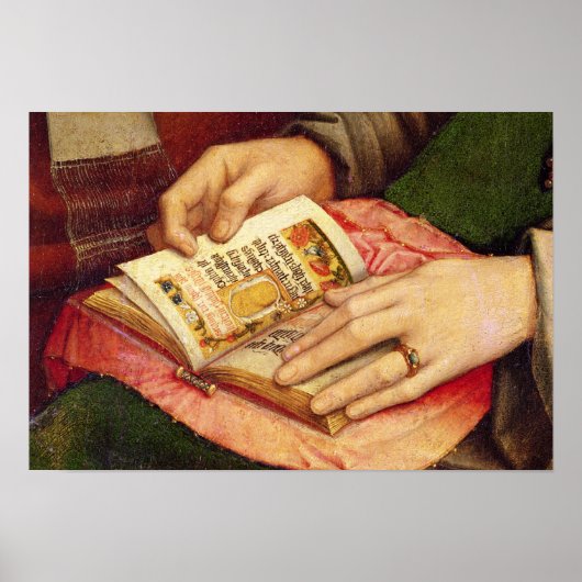 Maagd en kind met heiligen poster (Voorkant)