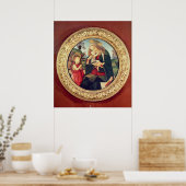 Maagd en kind met John de Baptist Poster (Keuken)