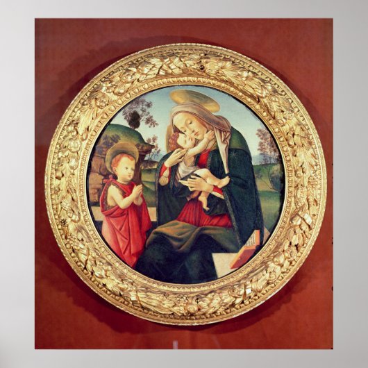 Maagd en kind met John de Baptist Poster (Voorkant)