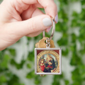 Maagd en kind met John de Baptist Sleutelhanger (Hand)
