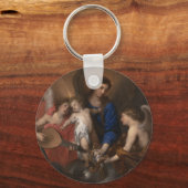 Maagd en kind met muziek die Angels maken Sleutelhanger (Voorkant)