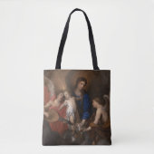 Maagd en kind met muziek die Angels maken Tote Bag (Voorkant)