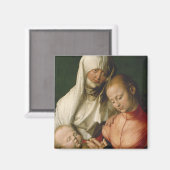 Maagd en kind met Saint Anne van Durer Magneet (Voorkant / Achterkant)