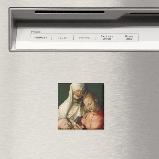 Maagd en kind met Saint Anne van Durer Magneet (Insitu (Vaatwasser))