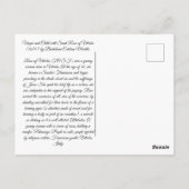 Maagd en Kind met Sint-Roos Briefkaart (Achterkant)