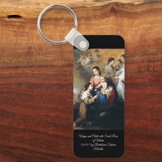 Maagd en Kind met Sint-Roos Sleutelhanger (Voorkant)