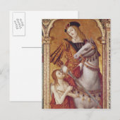 Maagd en kind met SS. Gregory en Martin Briefkaart (Voorkant / Achterkant)