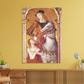 Maagd en kind met SS. Gregory en Martin Canvas Afdruk (Insitu (Woonkamer))